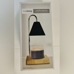 True Living Black and Silver Candle Warmer